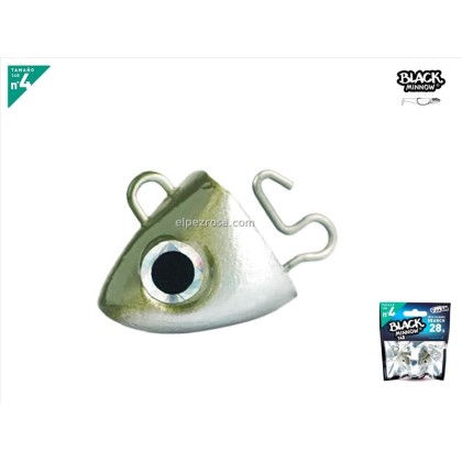 BLACK MINNOW 140 JIG HEAD 2 SEARCH 28GR