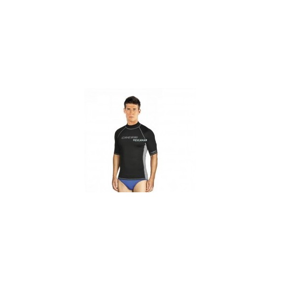 CAMISETA CRESSI RASH GUARD HOMBRE NEGRO