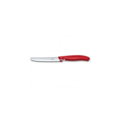 CUCHILLO VICTORINOX TOMATE SIERRA ROJO