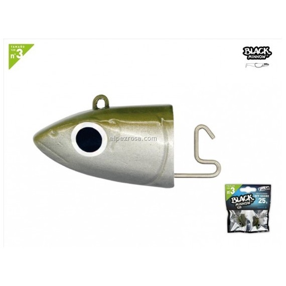 BLACK MINNOW 2 JIG HEAD 120 OFF SHORE25G
