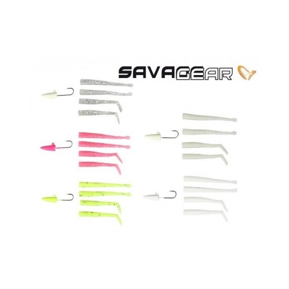 VINILO SAVAGE GEAR MINI SANDEEL KIT 25 U
