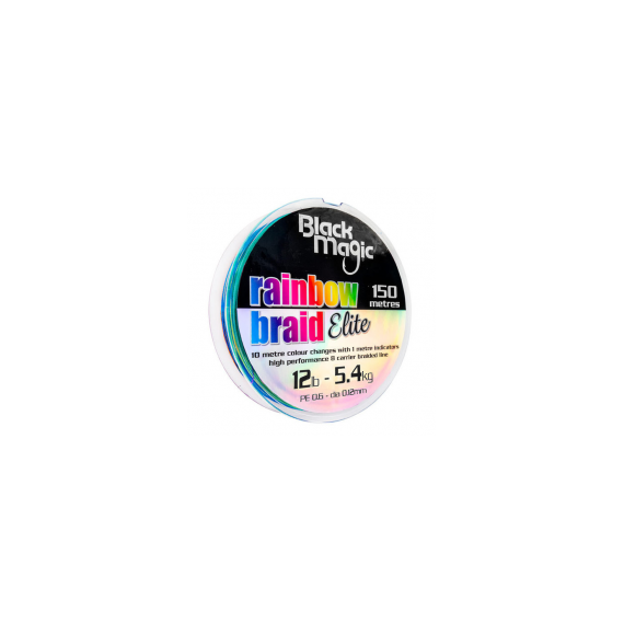 HILO TRENZADO BLACK MAGIC RAINBOW 150 M