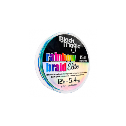 HILO TRENZADO BLACK MAGIC RAINBOW 150 M