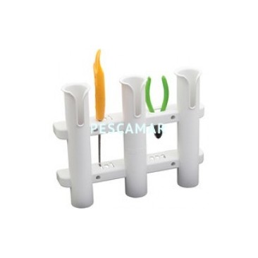 PORTA CAÑAS PVC PIKE`N BASS 3 CAÑAS
