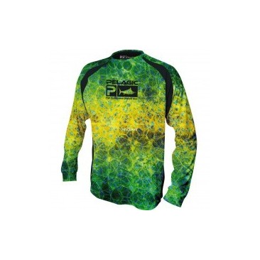 CAMISA TECNICA LARGA PELAGIC DORADO HEX