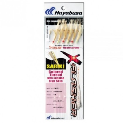 SABIKI HAYABUSA GOLD FLASHER EX121 3.0 INCH DORADO