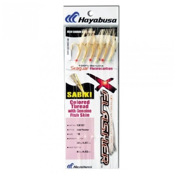 SABIKI HAYABUSA GOLD FLASHER EX121 3.0 INCH DORADO