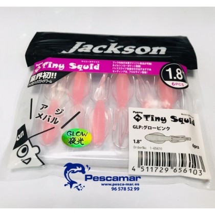 VINILO JACKSON TINY SQUID 1.8" 6 UNID.