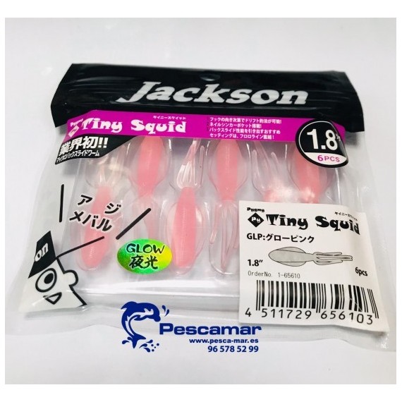 VINILO JACKSON TINY SQUID 1.8" 6 UNID.