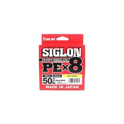 HILO TRENZADO SUNLINE SIGLON X8 300 MT 0.209 MM LIGHT GREE