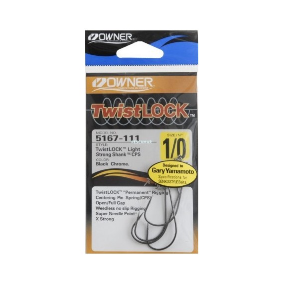 ANZUELO TEXAS OWNER 5167 TWISTLOCK LIGHT