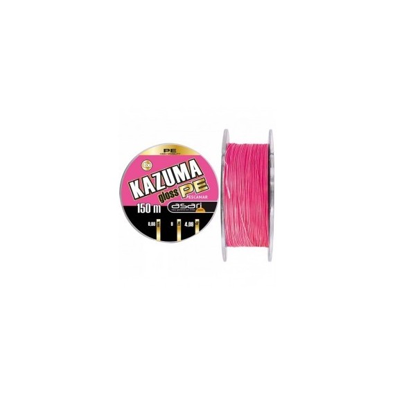 TRENZADO ASARI KAZUMA GLOSS 300 MT 0.18 MM ROSA