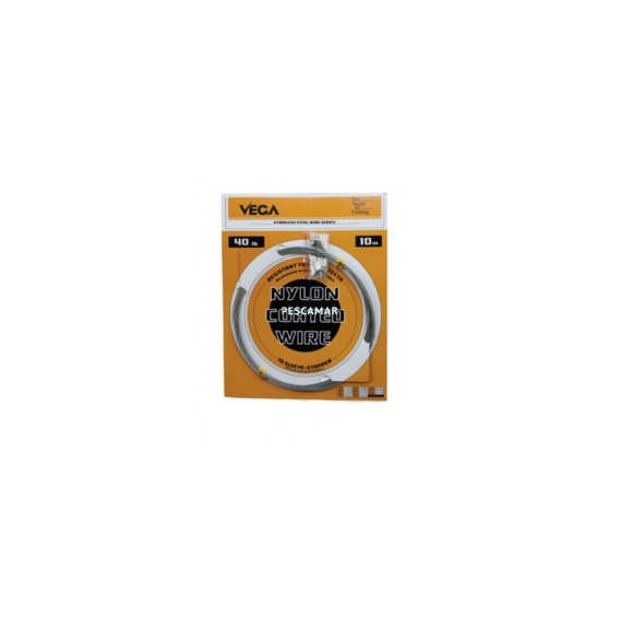 CABLE ACERO REVESTIDO + REMACHE VEGA 10M