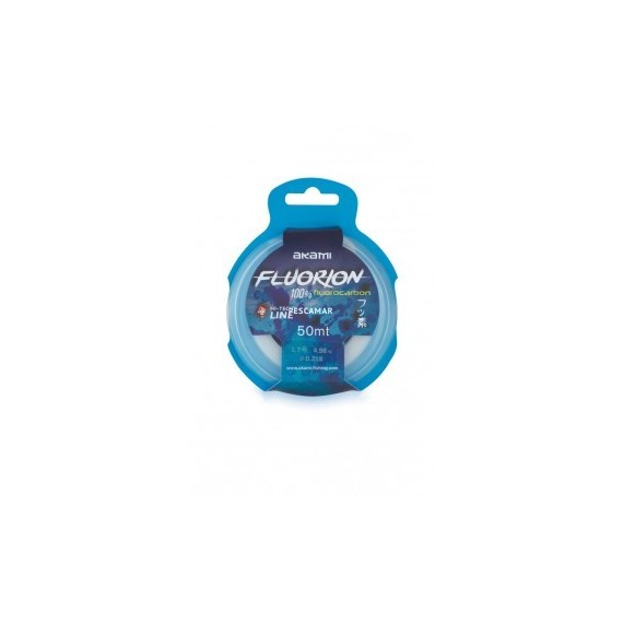 HILO FLUOROCARBON AKAMI FLUORION 50 MT 0.19 MM BLANCO