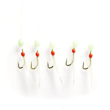 SABIKI MUSTAD FEATHER RIG 5 ANZUELOS