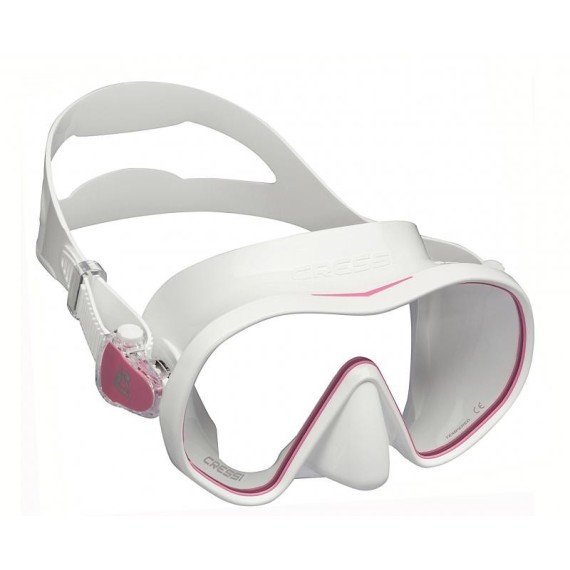 MÁSCARA CRESSI F-DUAL SILICONA ADULTO AZUL/TRANSPARENTE