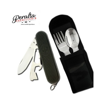 CUBIERTOS PERALTA 2277 CAMPING INOX.