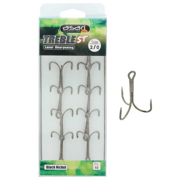 ANZUELO TRIPLE ASARI CAJA DE 10 UNIDA
