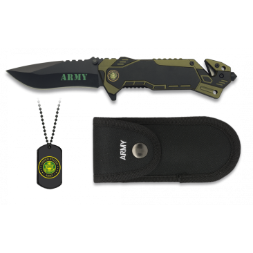 NAVAJA ALBAINOX 204 ARMY CON CHAPA