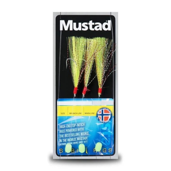 SABIKI MUSTAD SQUID Nº 6/0 GREEN GLOW