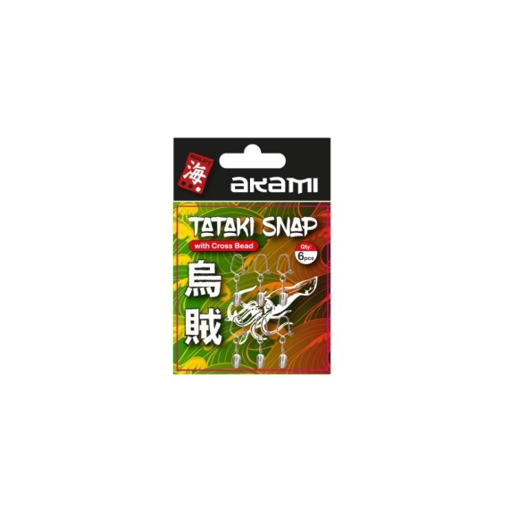 TATAKI SNAP WITH CROSS BEAD