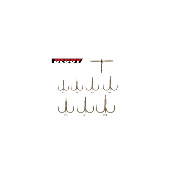 ANZUELO TRIPLE DECOY TS-21 6 UNIDADES