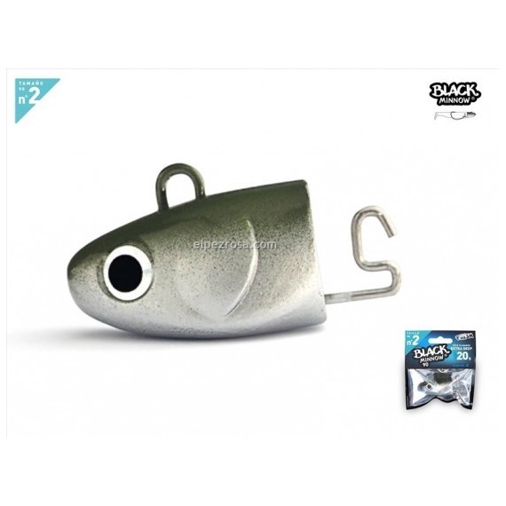 BLACK MINNOW 90 2 SHORE JIG HEAD 20 GR