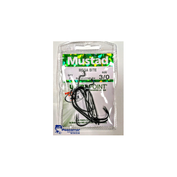 ANZUELO TEXAS MUSTAD MEGA BITE 37177NP