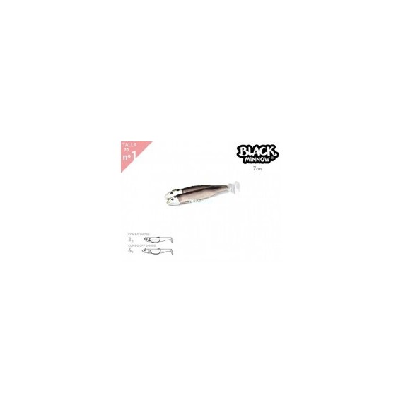 BLACK MINNOW 70 DOBLE COMBO TRUCHA 3G/6G