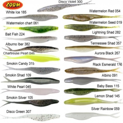 VINILO ZOOM SUPER FLUKES 5 1/4 133 MM SEXI SHAD