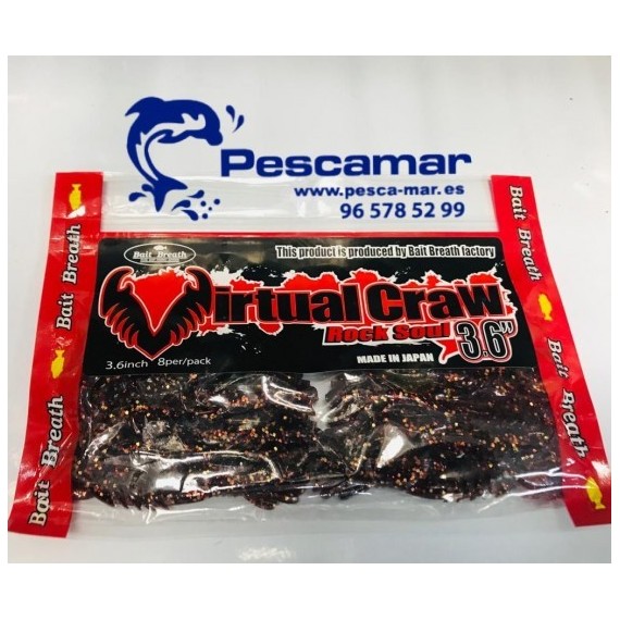 VINILO BAIT BREATH VIRTUAL CRAW 3.6" 8U
