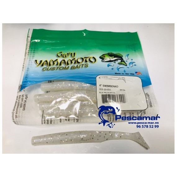 VINILO GARY YAMAMOTO SWIM SENKO 4" 10 U