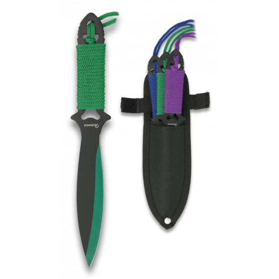 CUCHILLO LANZADOR ALBAINOX SET C/FUNDA