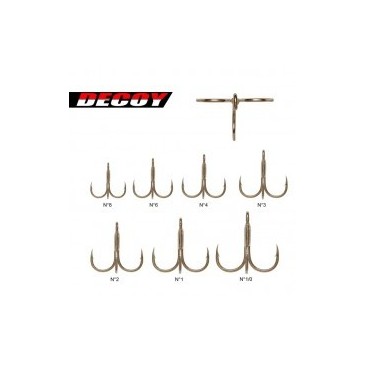 ANZUELO TRIPLE DECOY TS-21 6 UNIDADES