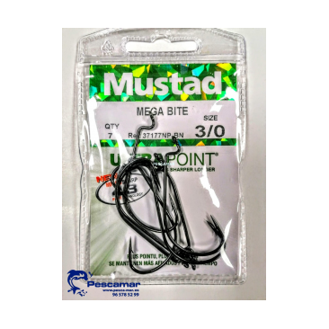 ANZUELO TEXAS MUSTAD MEGA BITE 37177NP