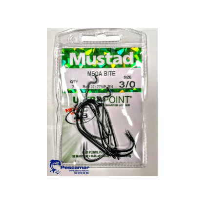 ANZUELO TEXAS MUSTAD MEGA BITE 37177NP