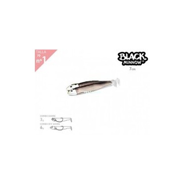 BLACK MINNOW 70 DOBLE COMBO TRUCHA 3G/6G