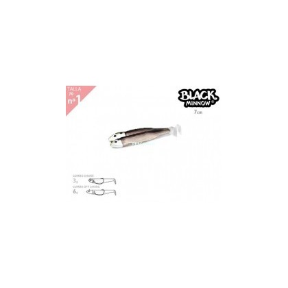 BLACK MINNOW 70 DOBLE COMBO TRUCHA 3G/6G