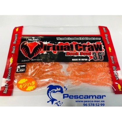 VINILO BAIT BREATH VIRTUAL CRAW 3.6" 8U