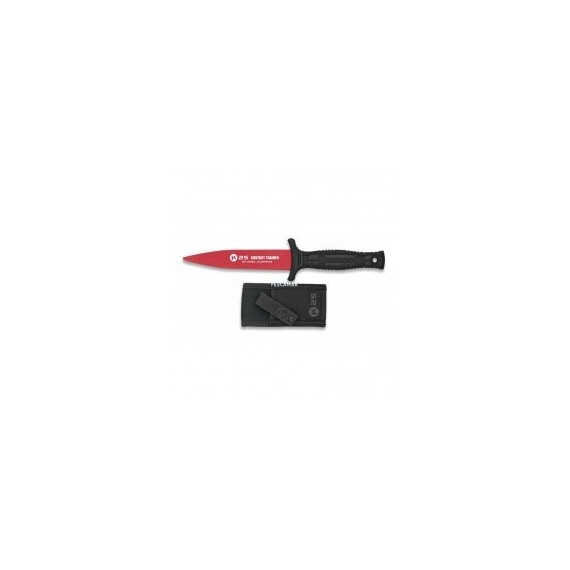 CUCHILLO K25 32192 ENTRENAMIENTO 12.3 CM ROJO/NEGRO