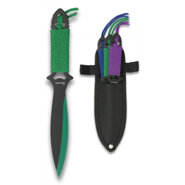 CUCHILLO LANZADOR ALBAINOX SET C/FUNDA