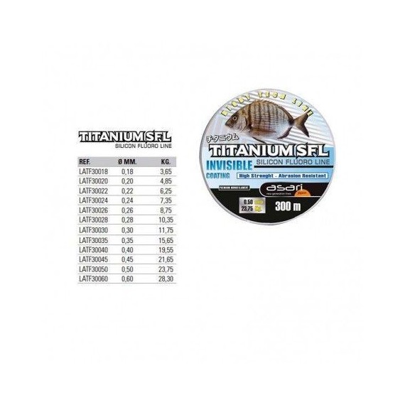 HILO ASARI TITANIUM SFL SILICON 300 MT