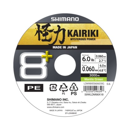 HILO TRENZADO SHIMANO KAIRIKI 3000 MT.