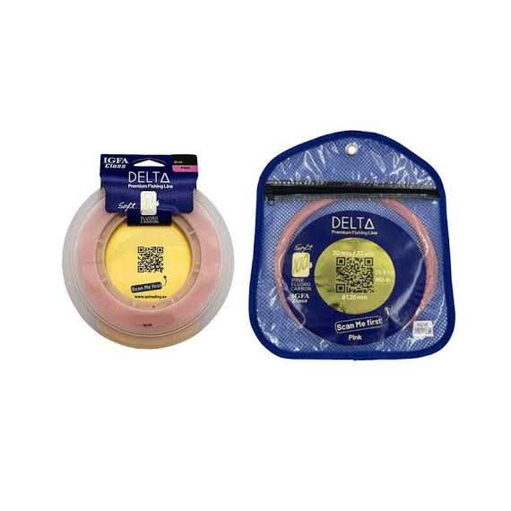 HILO FLUOROCARBON DELTA PINK 100% 30 MT